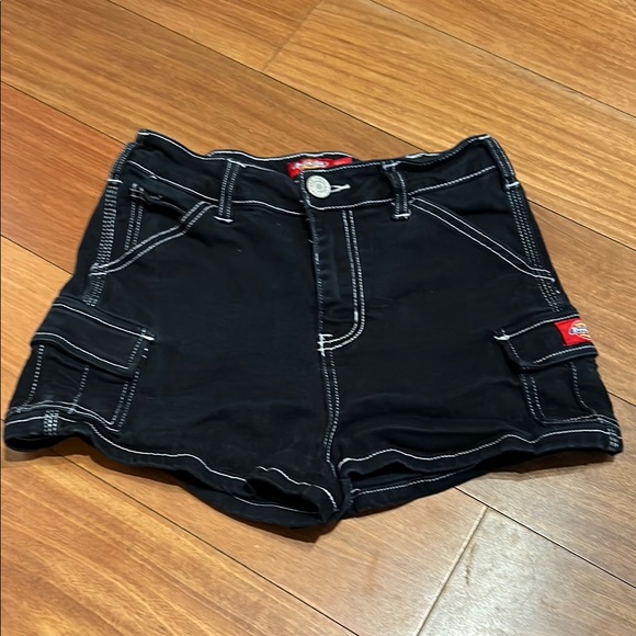 Dickies Black Short Cargo Shorts - Picture 1 of 6